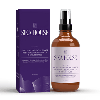 Moisturizing Facial Toner With Rose Flower Water & Witch Hazel