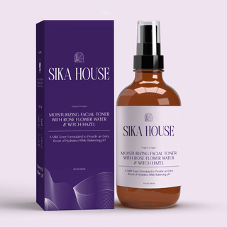 Moisturizing Facial Toner With Rose Flower Water & Witch Hazel